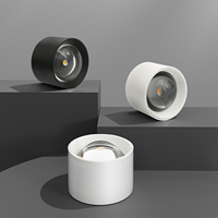 Spot LED Moderne en Aluminium 7W/12W/15W à Montage en Surface, Lentille Convexe, Dimmable, GU10
