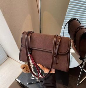 Sac en daim pour femmes, tendance, haut de gamme, multifonctionnel, grande capacité, sac à bandoulière, sac fourre-tout - Product Image 5