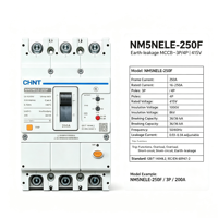 Disjoncteur différentiel à boîtier moulé CHINT NM5NELE 16A-800A 3P 4P AC400V AC415V 35kA Certification CE pour système solaire photovoltaïque