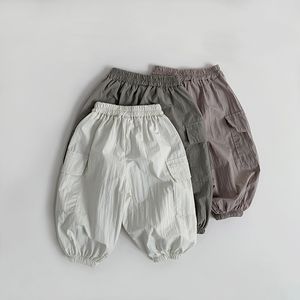 Primavera estate <span class=keywords><strong>pantaloni</strong></span> <span class=keywords><strong>Cargo</strong></span> per bambini <span class=keywords><strong>pantaloni</strong></span> per bambini neutri e traspiranti a prova di zanzara - Product Image 2