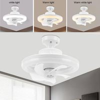 Ventilateur de plafond TSINYE 40 W avec éclairage, ventilateur de plafond avec éclairage et télécommande, 28 cm avec fonction de minuterie, lampe ventilateur LED E27