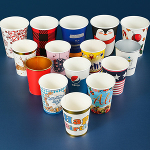 Custom Printed Double Wall Paper Coffee Cups 8oz 12oz 16oz Disposable Insulated Kraft Hot Drink Cup with Lid <strong>Eco</strong> Friendly - Product Image 6
