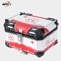 Boîte arrière de moto en alliage d'aluminium 36L personnalisée en gros, solution universelle de rangement pour casque, sur mesure pour les acheteurs de marques