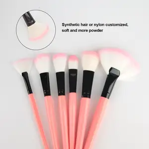 Full Set Of Makeup Brushes 24Pcs Synthetic Hair Makeup Tool Professional Makeup Brush Kit Portable With Pink Bag