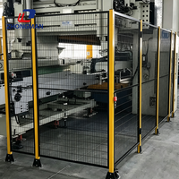 Vente directe usine : Grillage métallique galvanisé pour clôtures de protection de machines et ateliers robotisés, ligne de production incluse pour la modélisation 3D