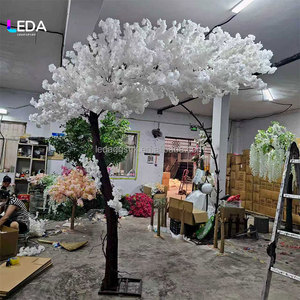 LEDA Custom White Red Large Cherry Blossom <b>Tree</b> Wedding Banquet Decoration Drooping Cherry Flower Artificial <b>Tree</b> - Product Image 4