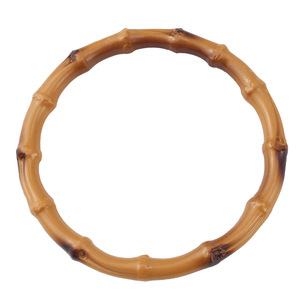 Plastic Round Bamboo Ring Handle For <b>Bags</b> Luggage <b>Accessories</b> Durable Die Casting Image Color - Product Image 5