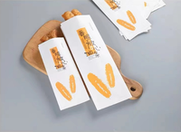 Sacs en papier recyclables pour frites et poulet frit, avec laminage, résistants à l'huile, taille et motif personnalisés, pour vêtements et chaussures