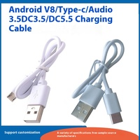 Kabel Micro USB V8 2A Pengisian Cepat 50cm Berlapis PVC, Kabel Data Android Tipe-C Tembaga Murni, Fungsi Daya, Anyaman untuk Earphone