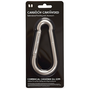 Commercial Carabiner Din 5299 Galvanized <b>For</b> Anchoring And Lifting Accessories - Product Image 2