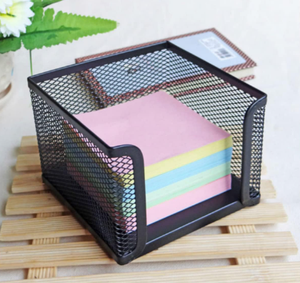 Mesh Memo Holder Iron Wire Notepad <b>Box</b> for Office and Home Desk Organizer for Notes and Paper Clips Suitable for Users - Product Image 4