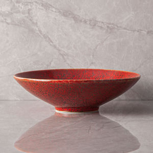 Tazón redondo de cerámica para <span class=keywords><strong>restaurante</strong></span> temático japonés, cuenco <span class=keywords><strong>Lamian</strong></span> de porcelana, <span class=keywords><strong>restaurante</strong></span> de lujo, juego de Bols Vajilla rojo Ramen de 8 ''y 10'' - Product Image 2