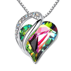 Joyería <span class=keywords><strong>de</strong></span> moda hermoso infinito amor piedra natal corazón cristal colgante cumpleaños joyería regalos para mamá <span class=keywords><strong>y</strong></span> amante - Product Image 5