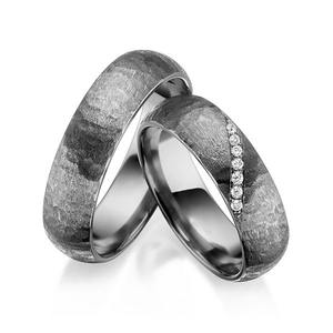 Alin <span class=keywords><strong>matrimonio</strong></span> <span class=keywords><strong>anillo</strong></span> mezcla cepillo tantalio anillos moda cristal CZ boda anillos <span class=keywords><strong>de</strong></span> compromiso para parejas mujeres hombres - Product Image 1
