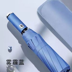 Lightweight Compact Travel <b>Automatic</b> Open Close Folding <b>Umbrella</b> With 180 Rotating Led Flashlight Folding <b>Umbrella</b> - Product Image 4