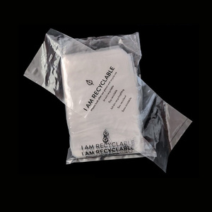 ถุงซิปล็อคใสสำหรับเสื้อผ้า ทำจากพลาสติกโพลีเอทิลีนรีไซเคิล PCR แบบกำหนดเอง พร้อมโลโก้ ถุงซิปล็อคขนาดเล็กสำหรับเสื้อยืด - Product Image 6