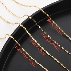 Bán Buôn Không Thấm Nước 18K Vàng Thép Không Gỉ Mỏng Dây Chuyền Xoắn Cuộn Cho Đồ Trang Sức Chuỗi Vòng Cổ Làm - Product Image 6