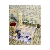 Ensemble de lumières de Hanouka en Lucite, décorations de table juives en acrylique, cadeau Judaica, coupelle rituelle pour le festival de Hanouka, décorations pour la maison