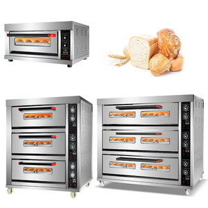 Equipo comercial para hornear 3 cubiertas 6 bandejas Hornos de cubierta Horno de panadería eléctrico para hotel/panadería - Product Image 3