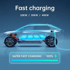 XUDIANTONG DC rápido EV cargador CHAdeMO CCS GB/T al aire libre 40KW vehículo coche Cargador eléctrico para coche eléctrico