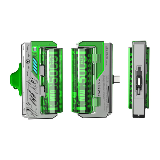 The Detachable Battery Power Bank with 5000 Mah Replaceable Battery and Dual Plugs Is Convenient and Portable