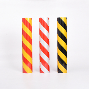 Griglia di colore cristallo pellicola riflettente adesivo reticolo giallo nero e rosso bianco diagonale striscia riflettente nastro di avvertimento - Product Image 3