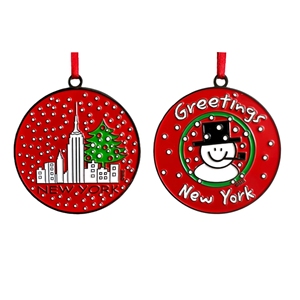 2025 di auguri di <span class=keywords><strong>Natale</strong></span> artigianato in metallo personalizzato fabbrica Suppler decorazioni natalizie unico smalto morbido ornamenti natalizi - Product Image 2