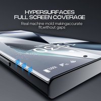 Protection d'Écran en Verre Trempé 3D Courbé HD pour Samsung S24 S25 Ultra S22 S23 avec Colle Liquide Intégrale Film Protecteur Nano