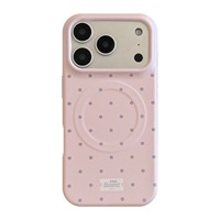 Coque de téléphone antichoc mate à pois pour iPhone 18 Pro Max, style coréen, protection intégrale