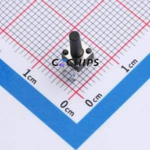 TS09-CBW1FH10.0 Tactile Switch Through hole-4P,4.5x4.5mm Switch Single Pole Single Throw Round Button 2.5N Through Hole - Product Image 1