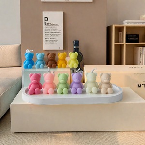 Northern Mu Bear Shaped Scented <b>Candles</b> Soybean Mixed Wax Decorative Gift <b>Set</b> - Product Image 2