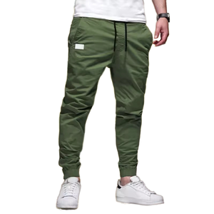 Pantalones Cargo informales de negocios personalizables para hombre, ropa informal estilo Hip Hop con múltiples bolsillos, pantalones <span class=keywords><strong>vaqueros</strong></span> medios XL, patrón de Jogger frontal plano - Product Image 4