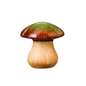 批发户外装饰陶瓷花园蘑菇