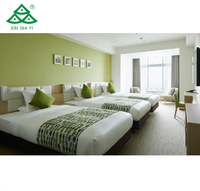 Ensembles de meubles de chambre d'hôtel de luxe personnalisés, quatre lits pour chaîne hôtelière 5 étoiles, projet de motel, usine directe