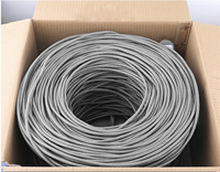 Precio de fábrica Cable Utp Cat5 Cobre 24awg Cat5e Cables Utp 5000ft Cable Cat 5 5E Cat. Caja de cobre de 100M