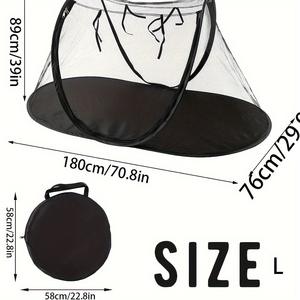 Poetic Exist Triangle Exhibition Automatisch faltbares Medium Tragbar für Hunde und Katzen Aufblasbares wasch bares <span class=keywords><strong>Pop</strong></span>-<span class=keywords><strong>up</strong></span>-Haustier-Camping zelt - Product Image 4