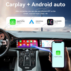 24,6 ''Carplay para Porsche Panamera 2010-2016 Radio de coche navegación GPS reproductor de vídeo Multimedia automático inalámbrico HD pantalla táctil Dual - Product Image 3