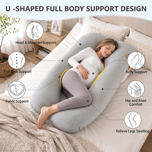 Vente chaude Oreiller Corps Entier En Forme De U Oreiller De Soutien De Grossesse Pour Dormir - Product Image 3