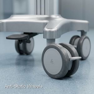 Quando la durabilità è importante, scegli il carrello porta computer medicale Keling Medical Hospital. - Product Image 5