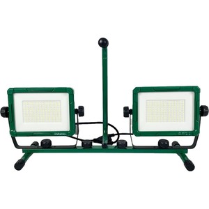 OEM Aluminum 200Watt Portable <b>LED</b> Work <b>Light</b> 20000 Lumen Dual-Head Waterproof for <b>Workshop</b> and Garden AC Power Supply WD-917B Al - Product Image 2