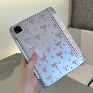 เคสแท็บเล็ตแฟชั่นอะคริลิคหนัง PU ลายการ์ตูนโบว์ 2-in-1 เหมาะสำหรับ iPad Air8 2026 (11 นิ้ว) M4 - Product Image 3