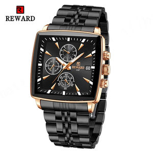 REWARD RD81100M Reloj de Cuarzo para Hombre, Resistente al Agua 30M, de Acero Inoxidable, Estilo Ejecutivo, Cronógrafo 81100, Clásico y Moderno - Product Image 1