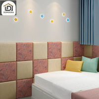 Paneles de Pared 3D Suaves, Autoadhesivos, de Cuero PU, con Relleno de Espuma, Anticolisión, para Cuartos de Juego Infantiles, Precio al por Mayor