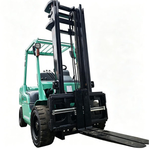 Chariot élévateur Mitsubishi de haute qualité, 3,5 tonnes, mât 2/3, levage standard, flèche de 4 m, pneus pleins, diesel, d'occasion - Product Image 1