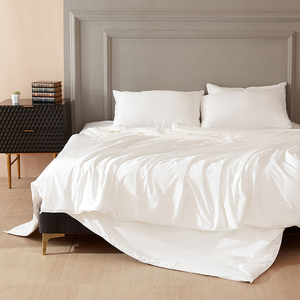 Cooling Soft Luxury tinta unita <span class=keywords><strong>piumino</strong></span> estivo fatto a mano taglia doppio, deliziosamente morbido, in stile europeo, biancheria da letto di lusso in <span class=keywords><strong>seta</strong></span> satinata - Product Image 2