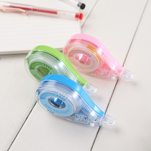 Yeni okul ofis kırtasiye şeffaf pet özelleştirilmiş renkli beyaz çocuklar düzeltme bandı dönebilen ucu çocuklar için - Product Image 2