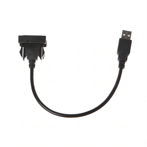 Car Dash Flush Mount Puerto <span class=keywords><strong>USB</strong></span> Panel Adaptador de cable de extensión para Toyota RAV4 Vios - Product Image 3