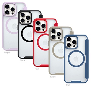 Funda Magnética de Cuero Tipo Cartera para iPhone 17 <span class=keywords><strong>Pro</strong></span> Max 16 Plus 15 14 S26 Ultra S25 S23 con Bloqueo RFID y Ranuras para Tarjetas - Product Image 6