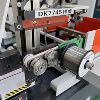Machine de découpe à fil CNC automatique DK7745 avec moteur pas à pas, système DRO, panneau de commande PLC et composants de base à engrenages