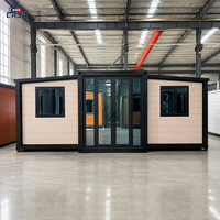 Maison préfabriquée extensible en conteneur habitable, 2, 3 ou 4 chambres, villa préfabriquée, maison pliable, maison portable